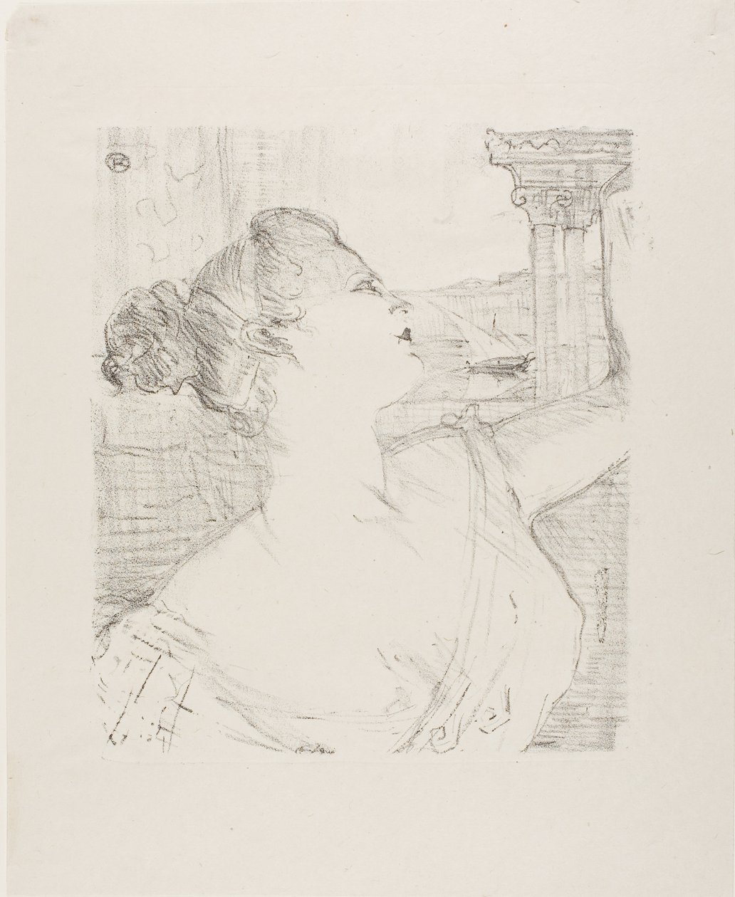 Sybil Sanderson, fra Tretten litografier av Henri de Toulouse-Lautrec