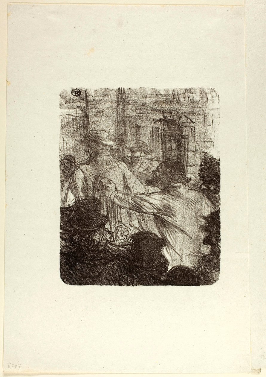 Tekstilmarkedet, Krakow, fra Au Pied du Sinaï av Henri de Toulouse-Lautrec