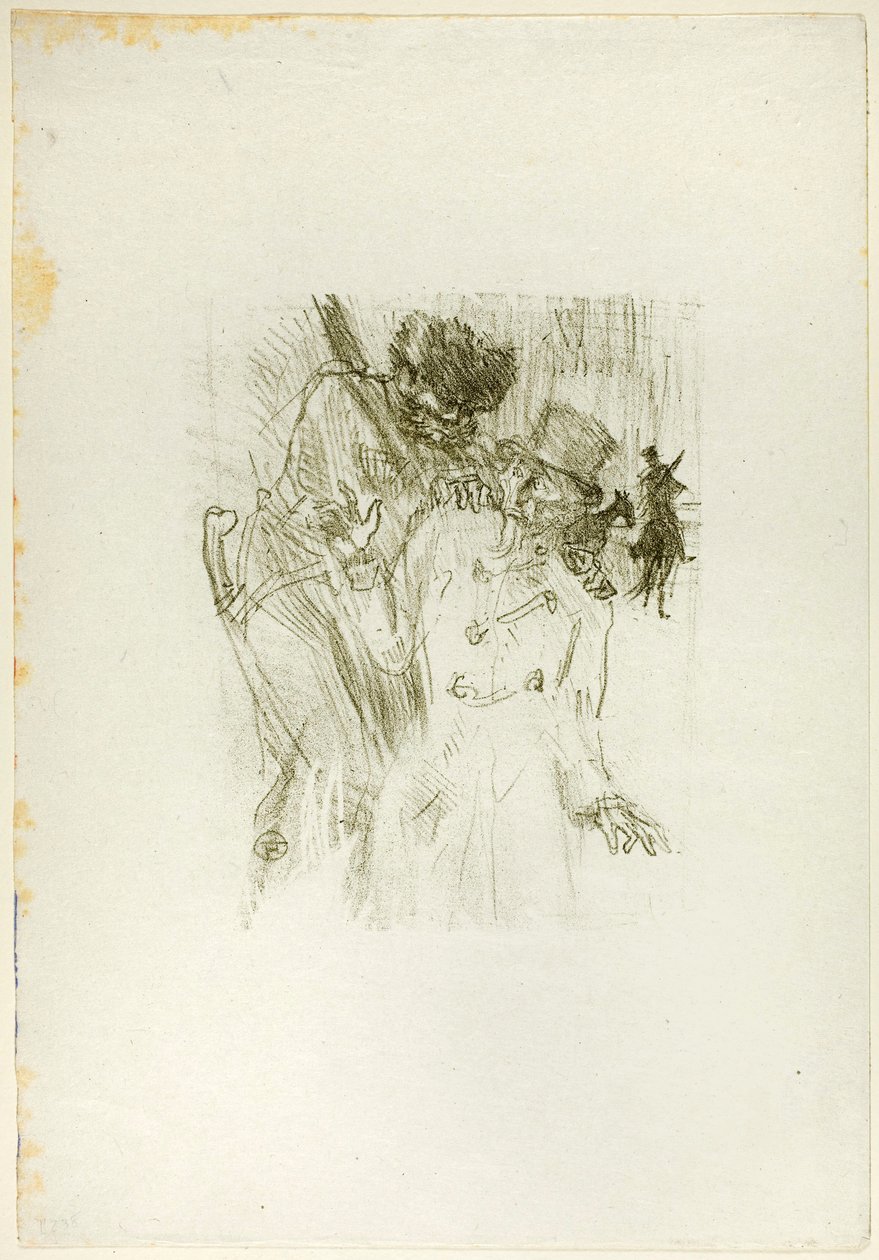 Arresten av Schlomé Fuss, fra Au Pied du Sinaï av Henri de Toulouse-Lautrec