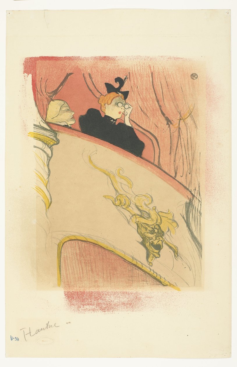 Boksen med den forgylte masken av Henri de Toulouse Lautrec