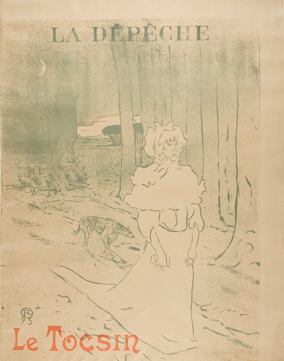Chatelaine, eller #39;Le Tocsin#39; av Henri de Toulouse-Lautrec