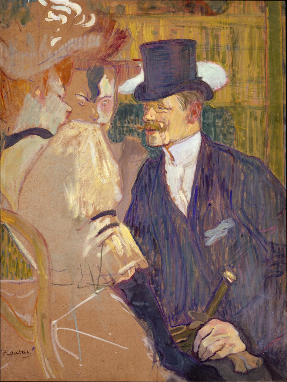 Engelskmannen (William Tom Warrener, 1861-1934) på Moulin Rouge av Henri de Toulouse-Lautrec