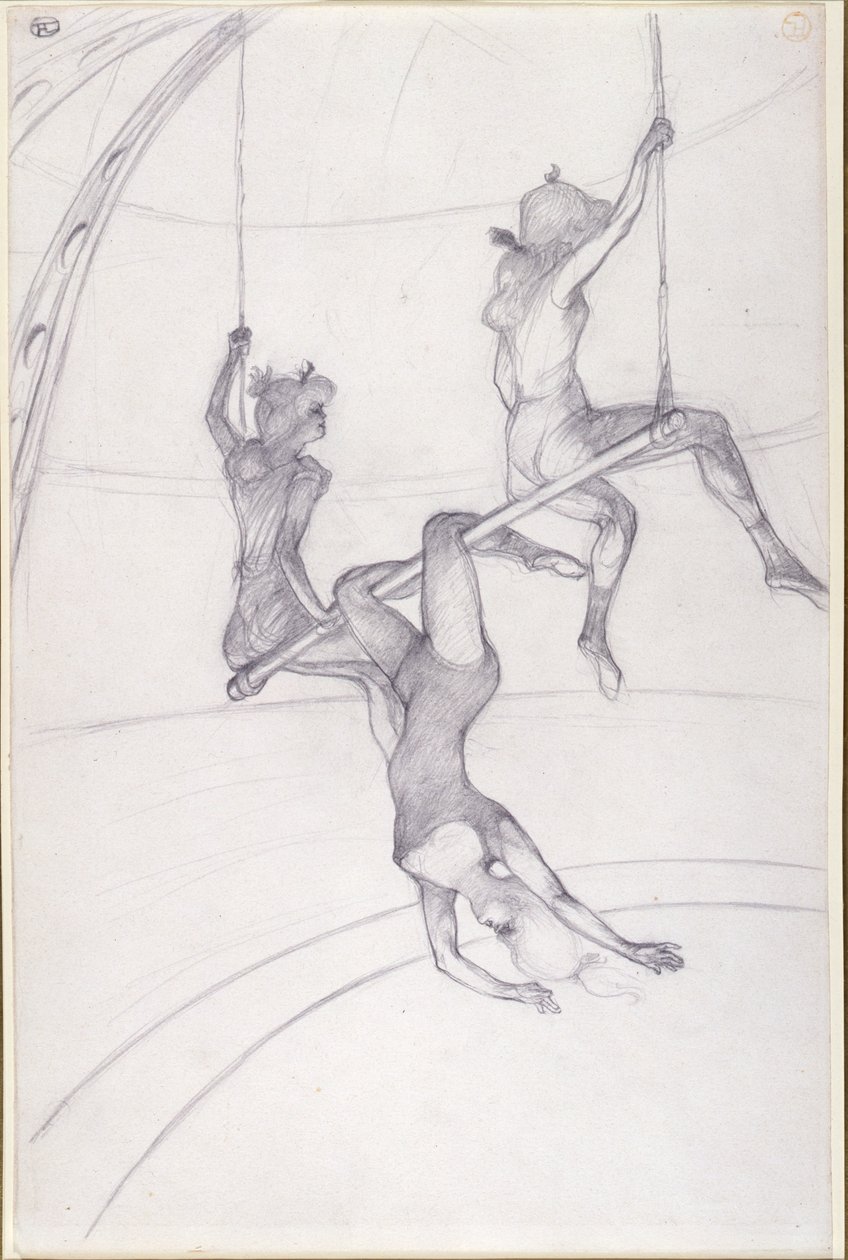 Den flygende trapesen av Henri de Toulouse Lautrec