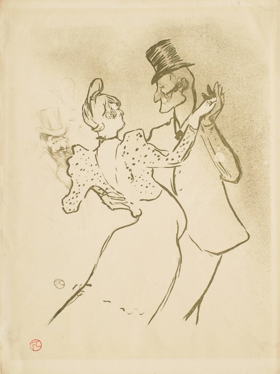 Slukhalset (La Goulue) av Henri de Toulouse-Lautrec