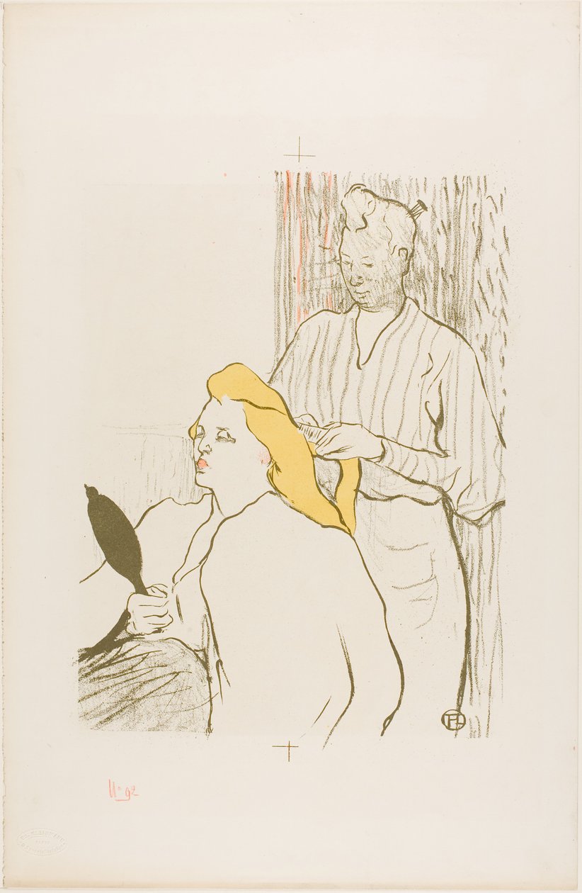Frisøren, Program for Théâtre Libre av Henri de Toulouse-Lautrec