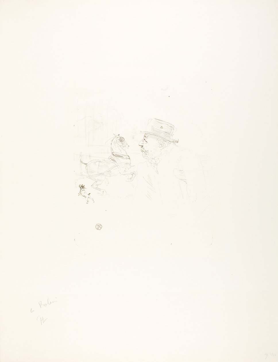 Hesteentusiasten av Henri de Toulouse-Lautrec