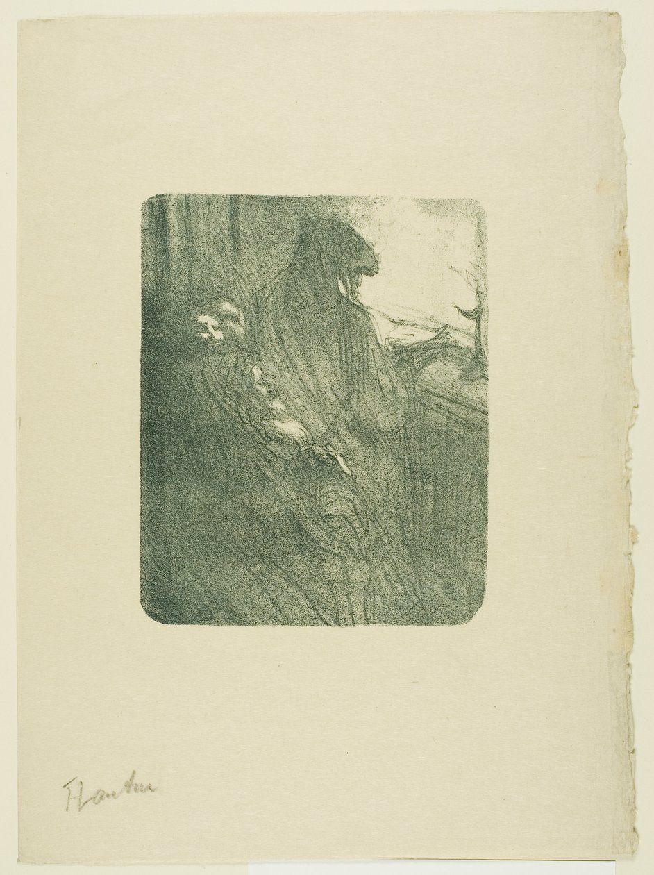 The Old Flirts, fra Melodier av Désiré Dihau av Henri de Toulouse-Lautrec