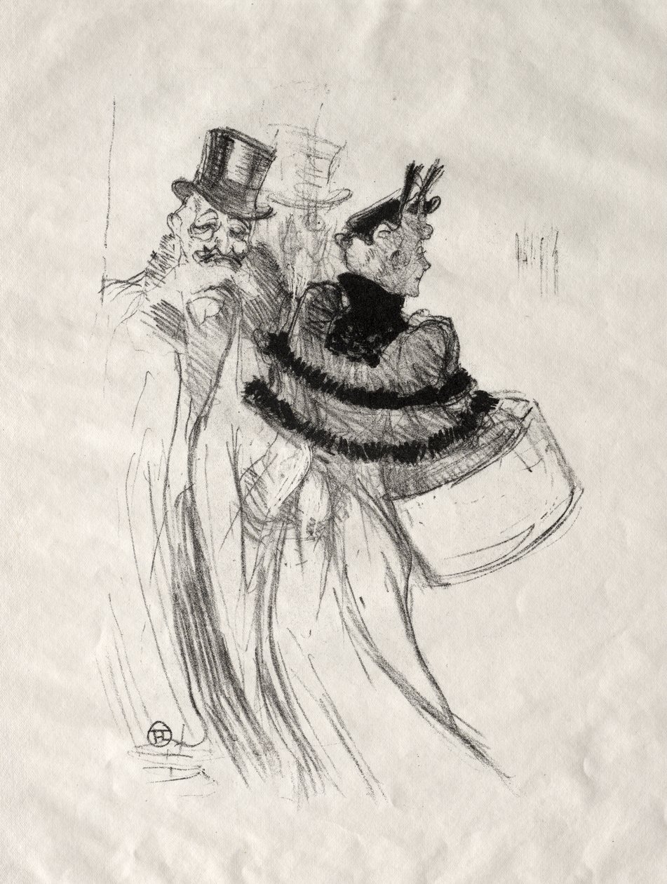 De gamle herrer av Henri de Toulouse-Lautrec