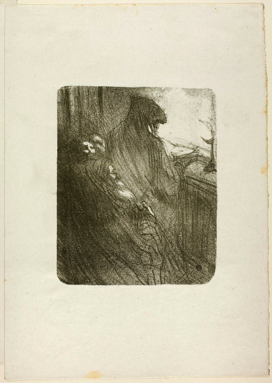 Bønnen til de polske jødene, fra Au Pied du Sinaï av Henri de Toulouse-Lautrec