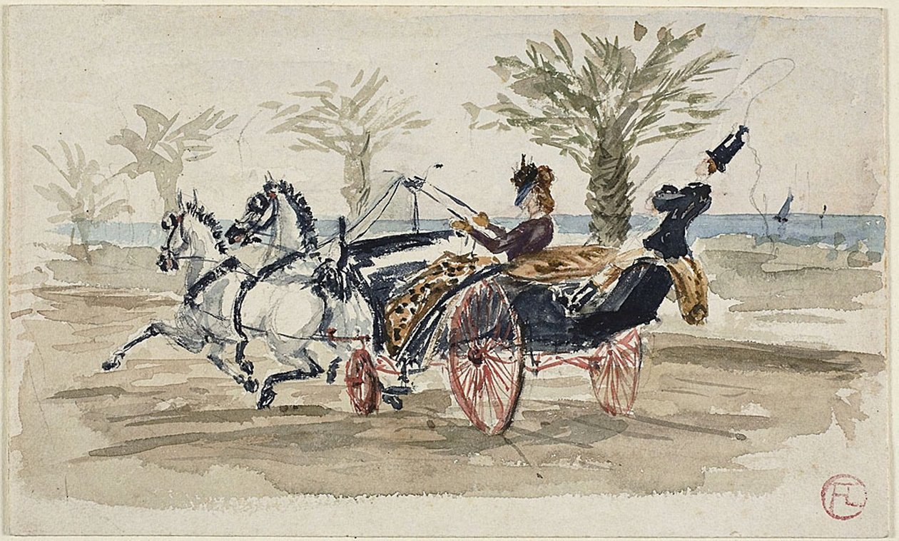 Promenade des Anglais i Nice av Henri de Toulouse Lautrec