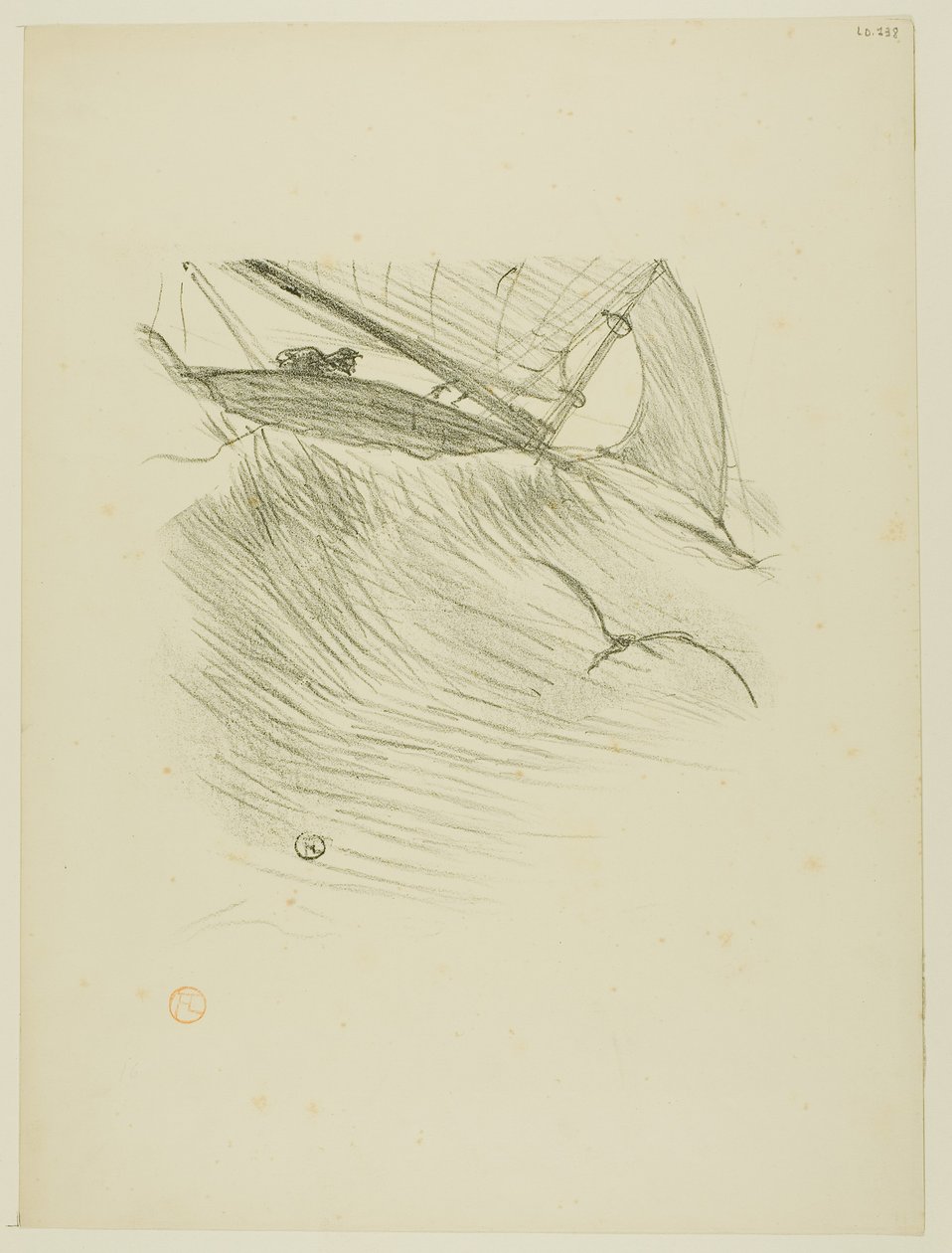 Havsvalene, fra Melodier av Désiré Dihau av Henri de Toulouse-Lautrec