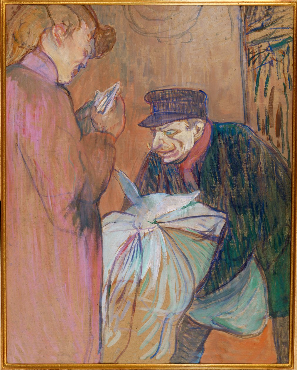 Vaskerimannen på bordellet av Henri de Toulouse-Lautrec
