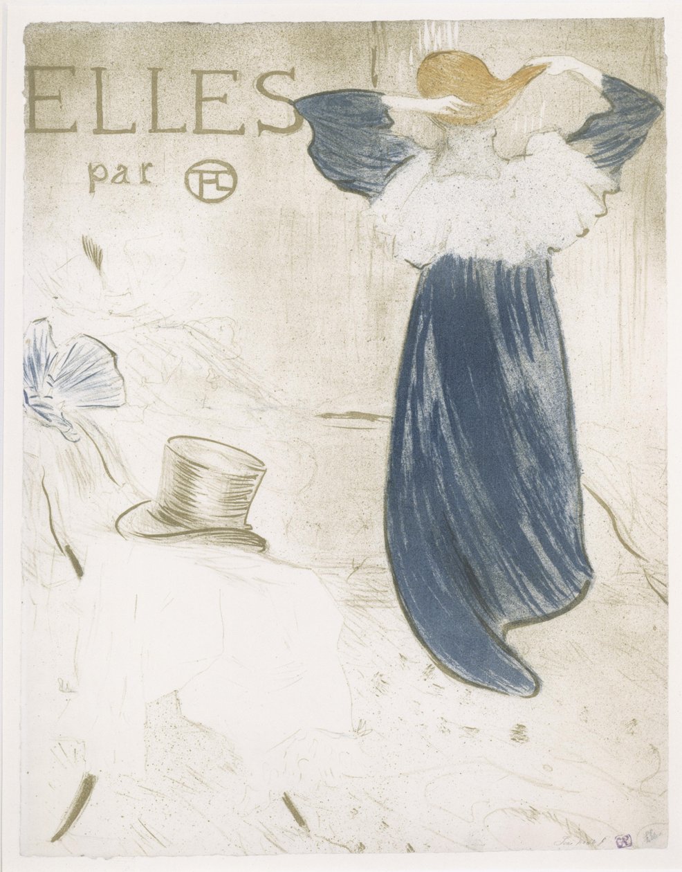 Tittelside til serien «Elles» av Henri de Toulouse-Lautrec