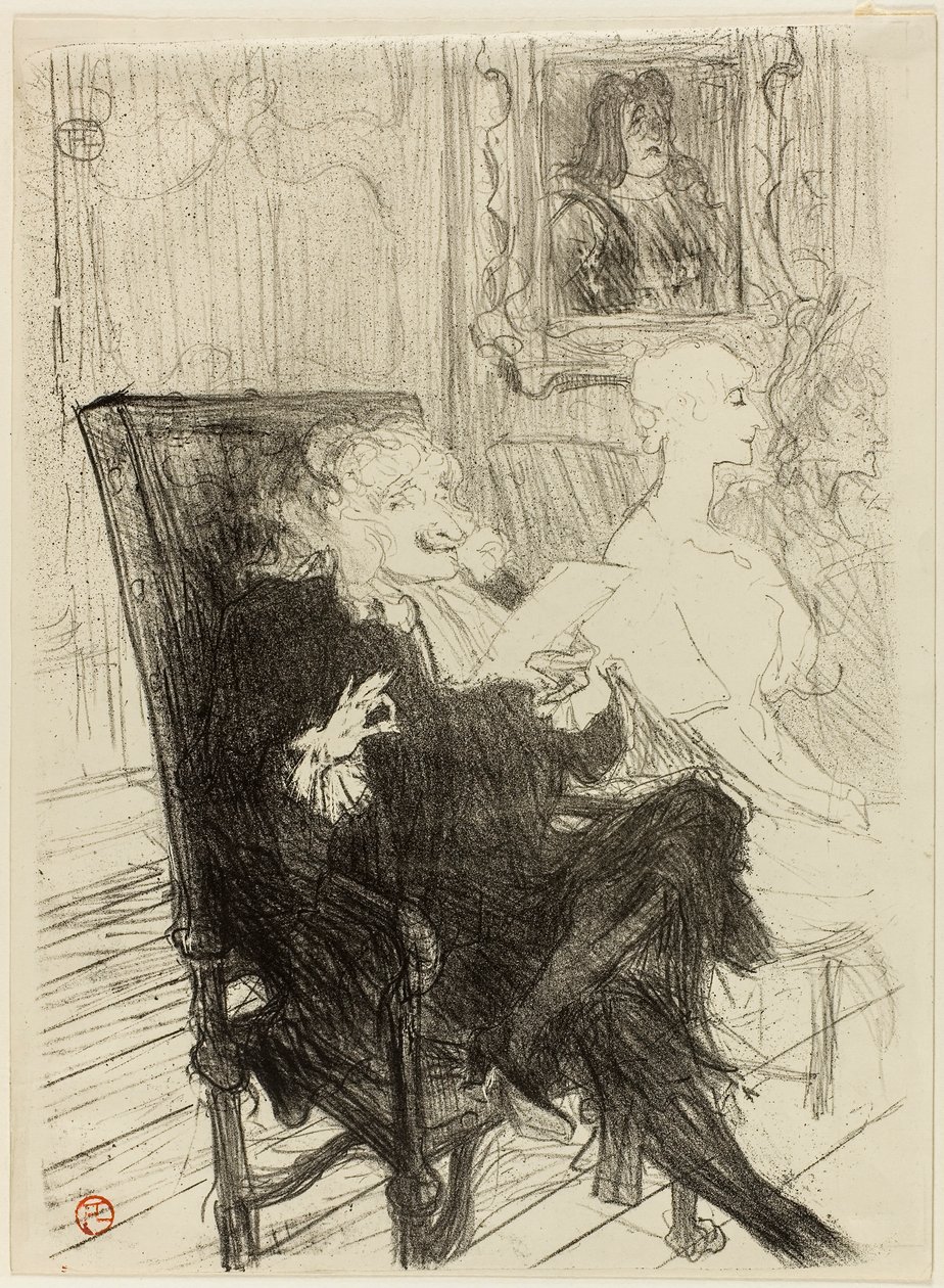 Truffier og Moreno, i Learned Women av Henri de Toulouse-Lautrec