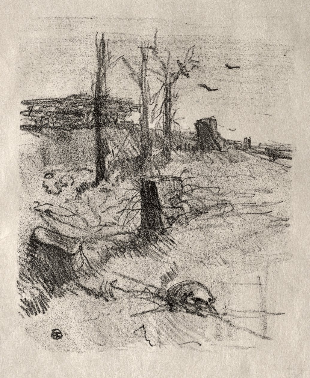 En kirkegård i Galicia av Henri de Toulouse-Lautrec