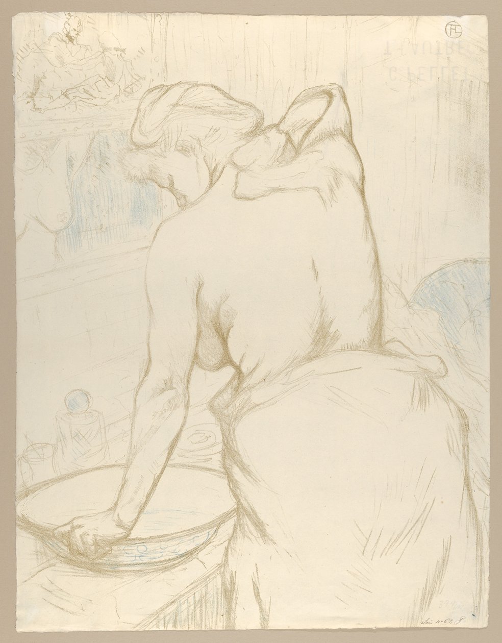 Vasking, fra «Elles» av Henri de Toulouse-Lautrec
