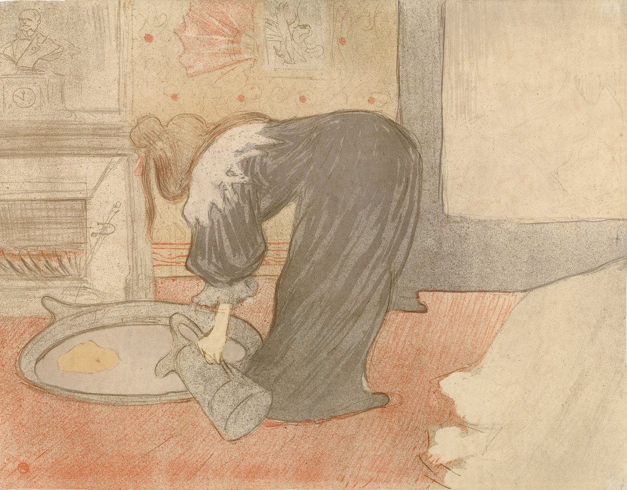 Kvinne ved baljen av Henri de Toulouse-Lautrec