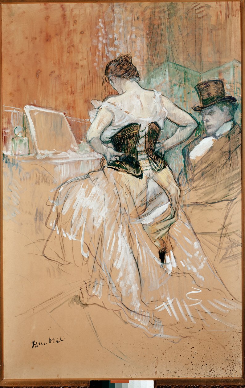 Kvinne i korsett av Henri de Toulouse Lautrec