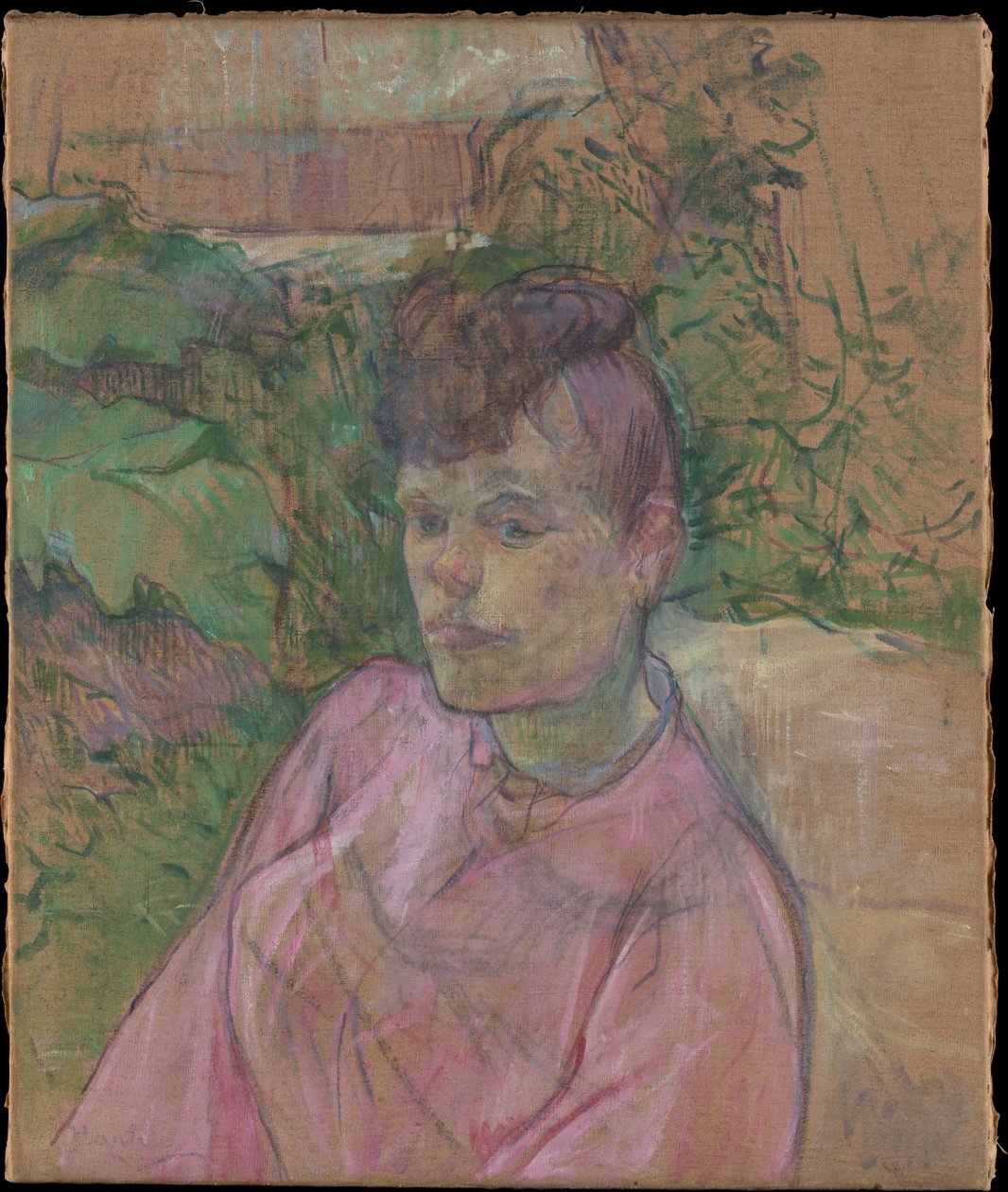 Kvinne i Monsieur Forests hage av Henri de Toulouse-Lautrec