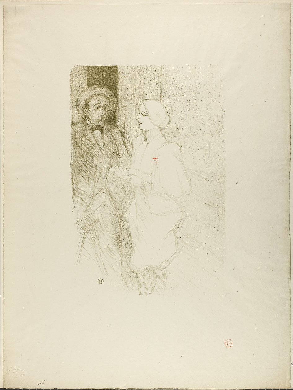 Yahne og Mayer, i L#39;Age Difficile av Henri de Toulouse-Lautrec