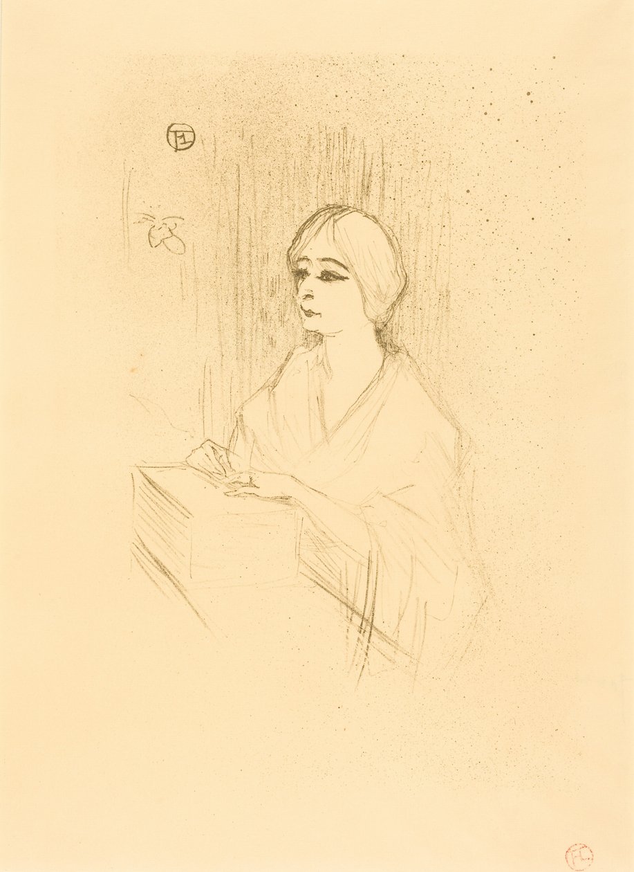 Yahne i sin losje av Henri de Toulouse-Lautrec