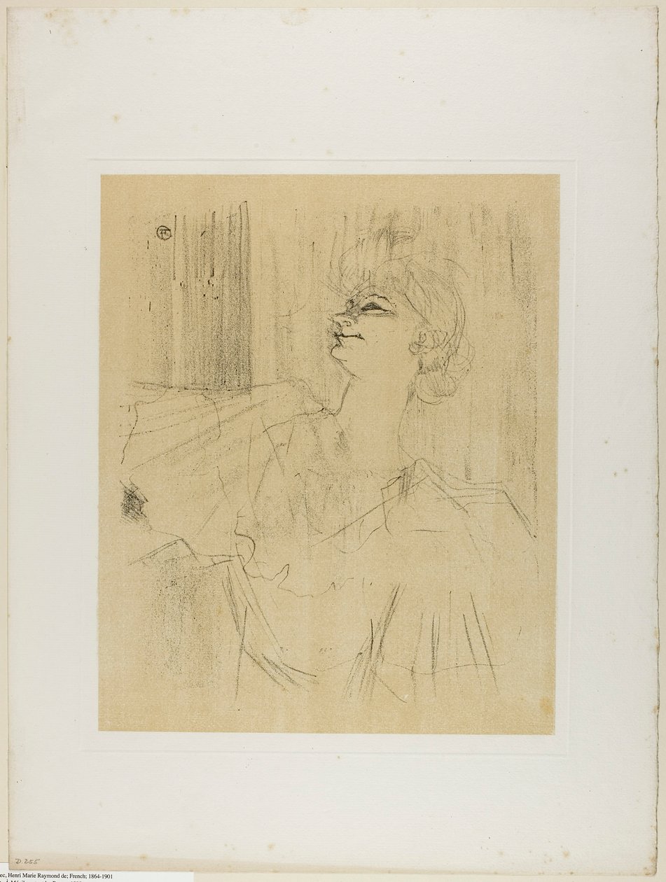 Yvette Guilbert—A Menilmontant de Bruant, fra Yvette Guilbert av Henri de Toulouse-Lautrec