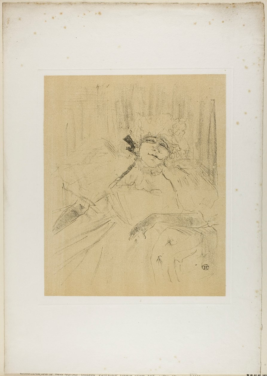Yvette Guilbert — Gammel sang, fra Yvette Guilbert av Henri de Toulouse-Lautrec