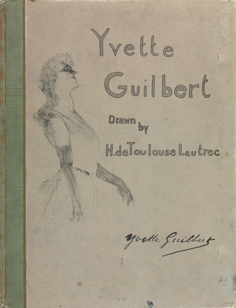 Yvette Guilbert-engelsk serie av Henri de Toulouse-Lautrec