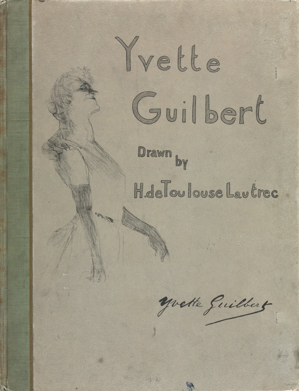 Yvette Guilbert-engelsk serie: Omslag av Henri de Toulouse-Lautrec
