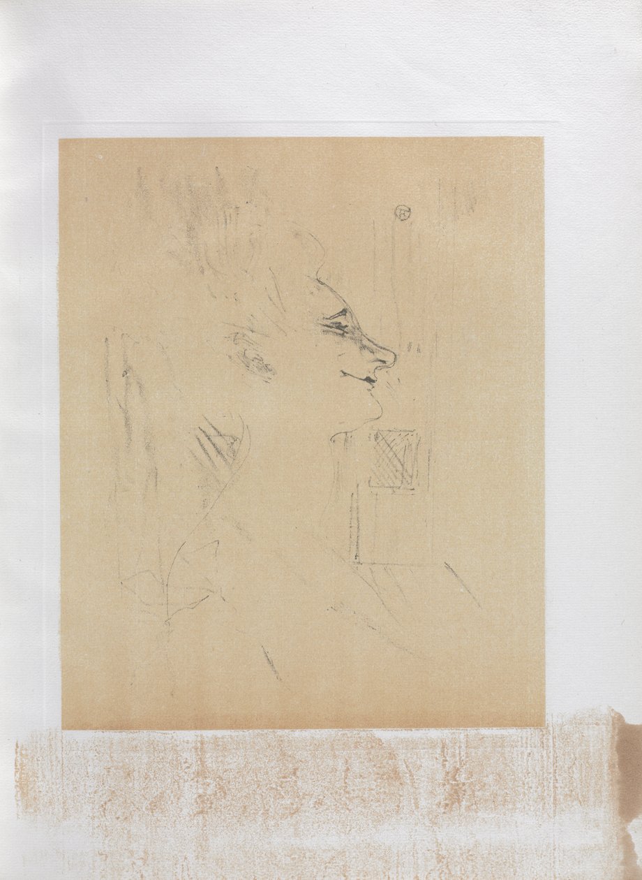 Yvette Guilbert-engelsk serie: Soularde av Henri de Toulouse-Lautrec