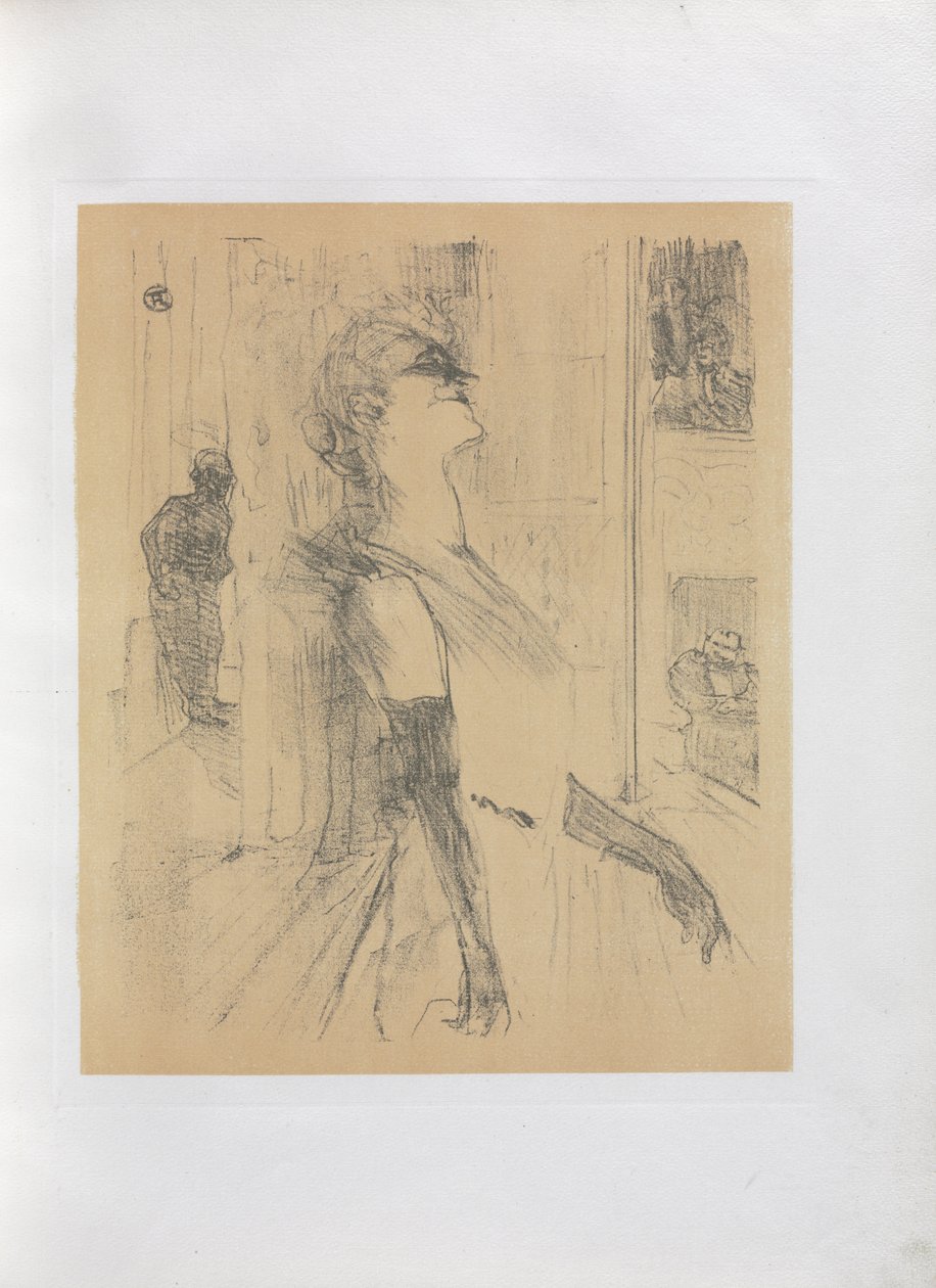 Yvette Guilbert-engelsk serie: On the Stage av Henri de Toulouse-Lautrec
