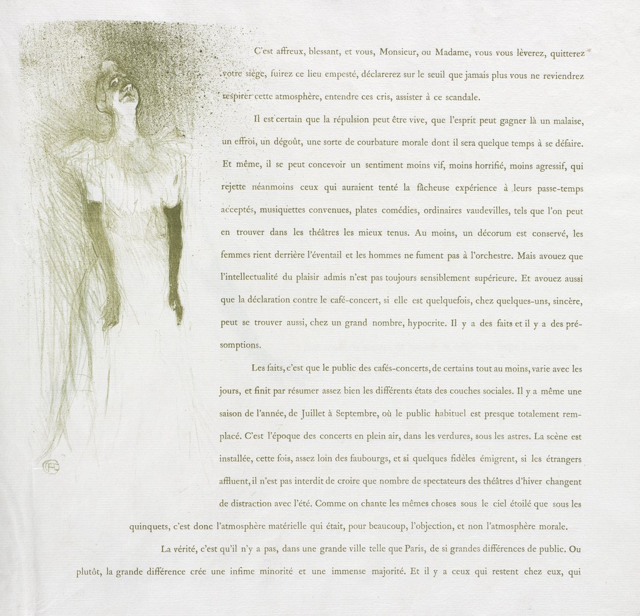 Yvette Guilbert-French Series: nr. 3 av Henri de Toulouse-Lautrec