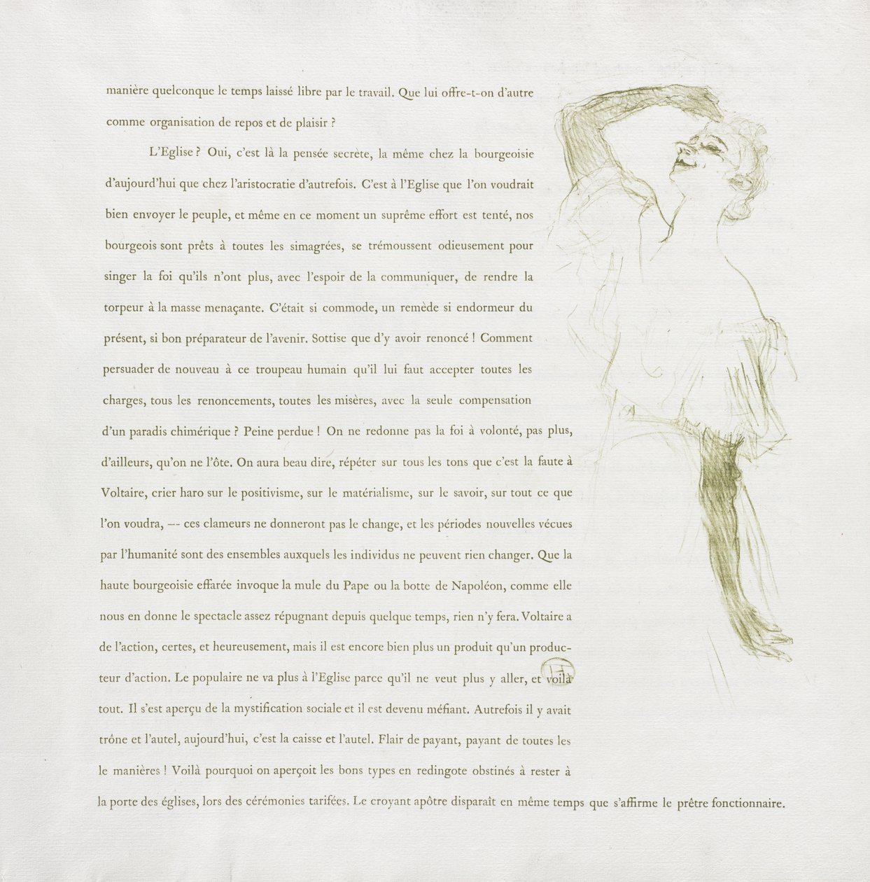 Yvette Guilbert-French Series: nr. 7 av Henri de Toulouse-Lautrec