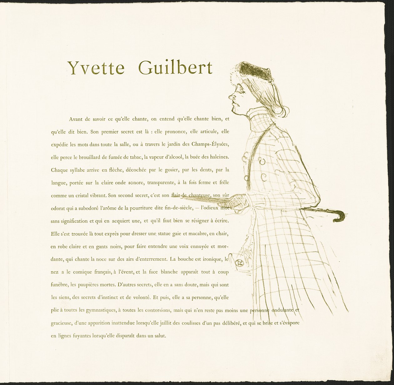 Yvette Guilbert av Henri de Toulouse-Lautrec