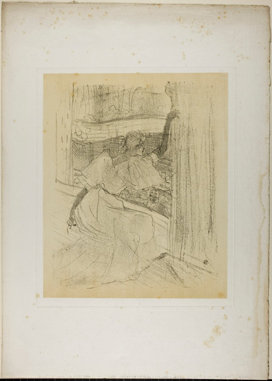 Yvette Guilbert Taking a Bow, fra Yvette Guilbert av Henri de Toulouse-Lautrec