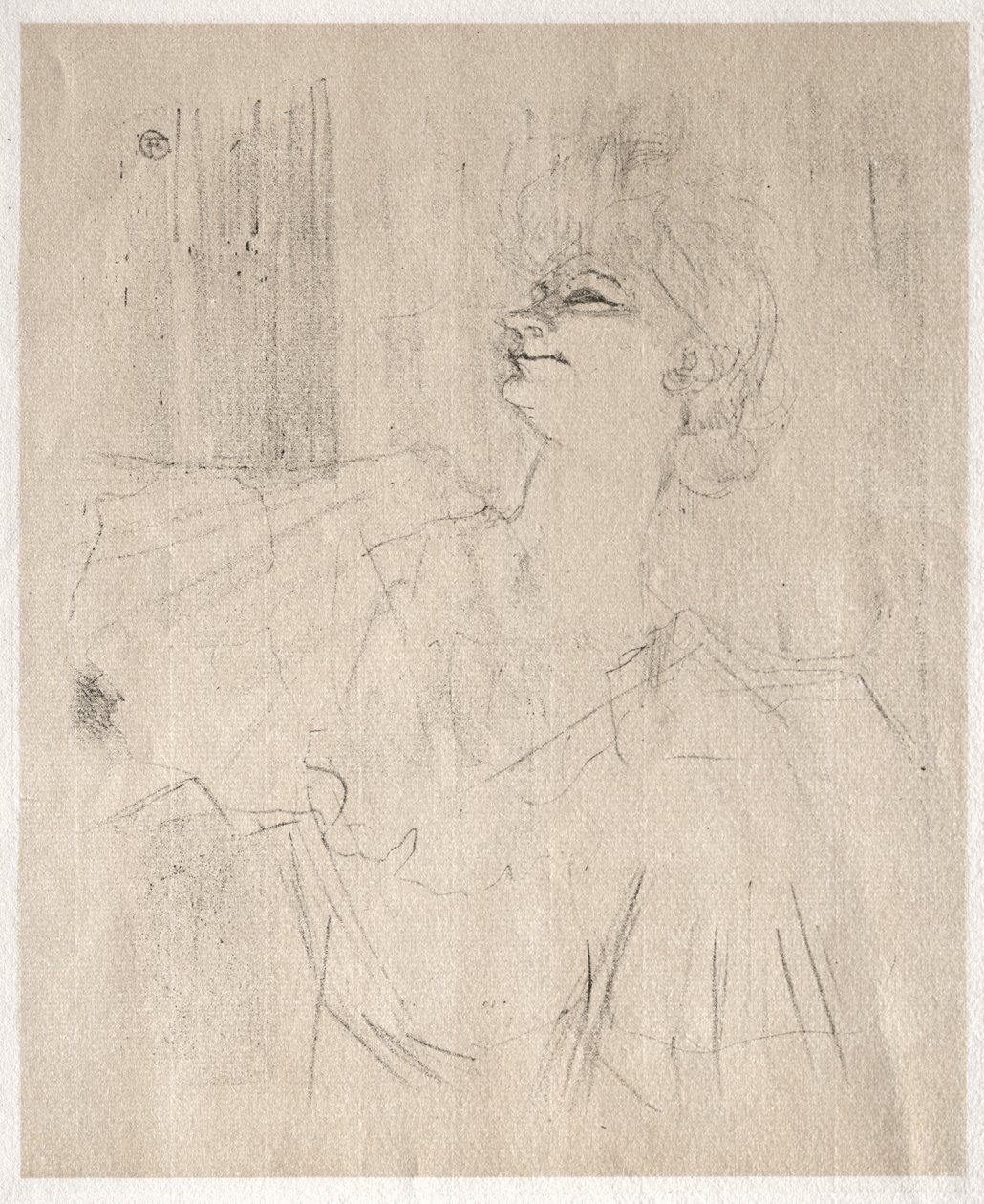 Yvette Guilbert: i Ménilmontant, fra Bruant av Henri de Toulouse-Lautrec