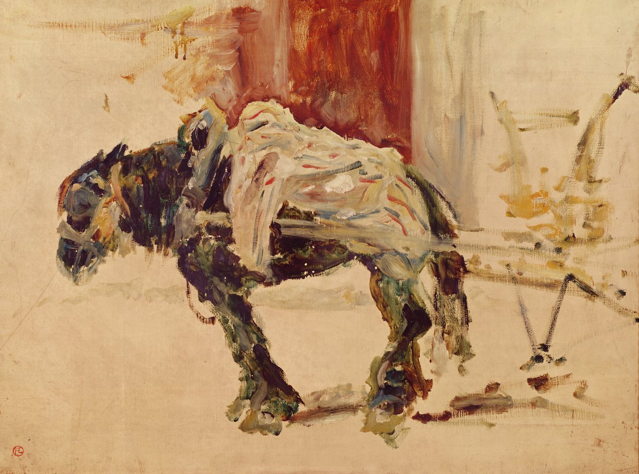 En trekkhest på Céleyran, 1881 av Henri de Toulouse Lautrec