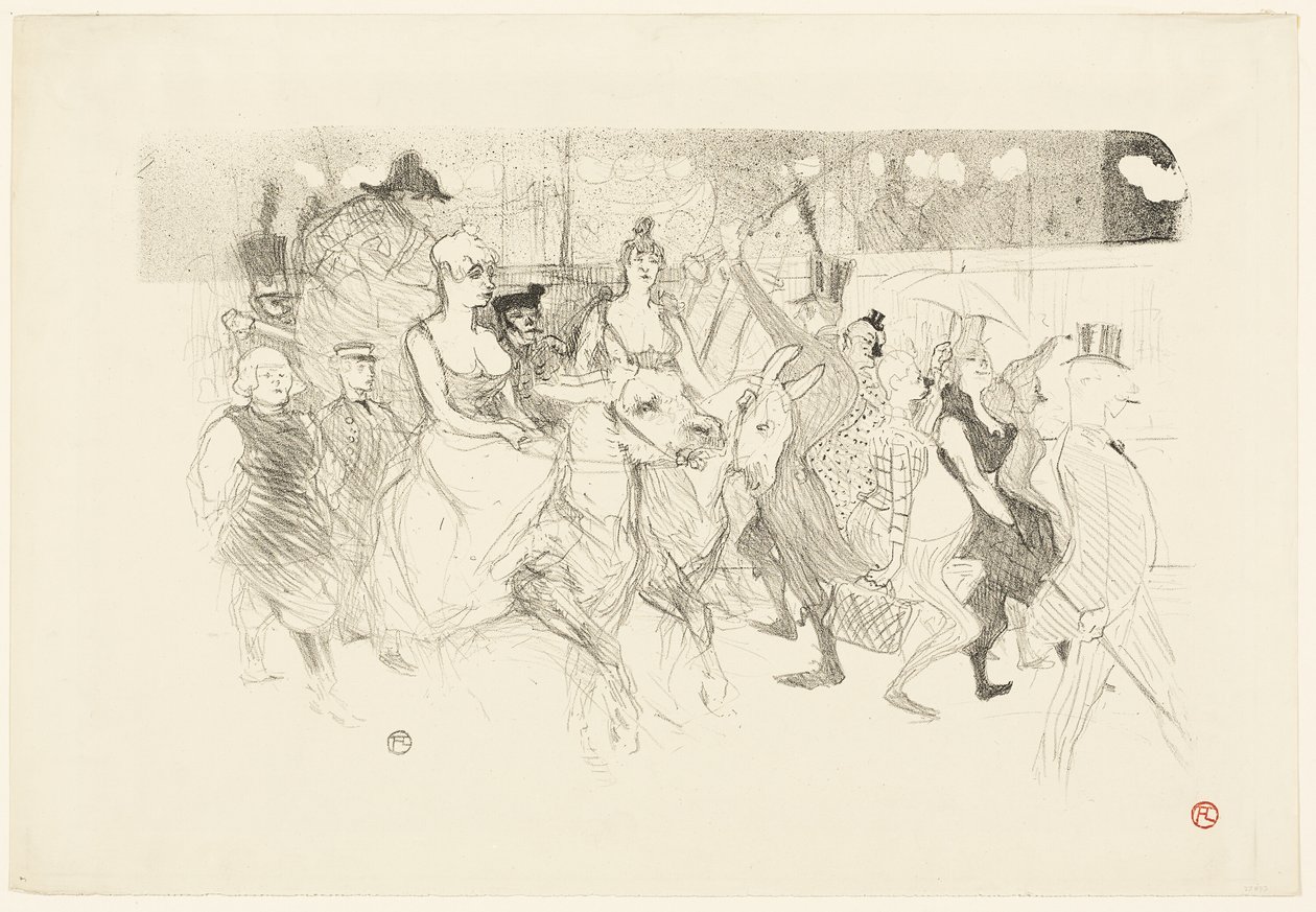 En gallakveld på Moulin Rouge av Henri de Toulouse Lautrec