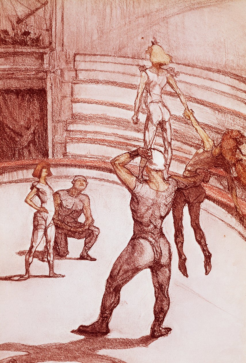 Akrobater (pastell) av Henri de Toulouse Lautrec