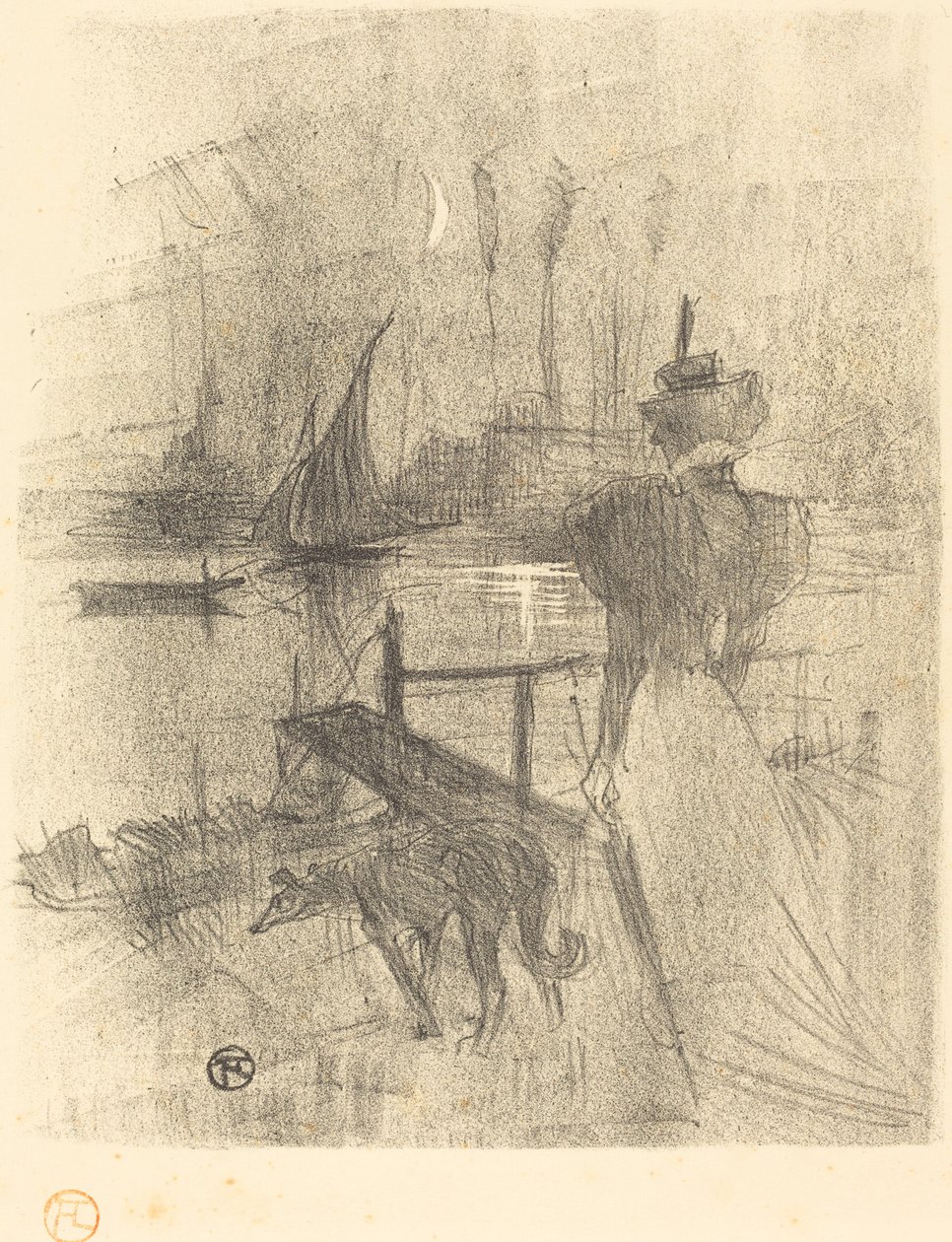 Adieu, 1895. av Henri de Toulouse Lautrec