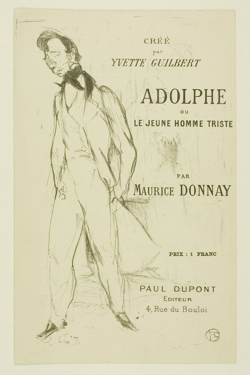 Adolphe - Den triste unge mannen av Henri de Toulouse Lautrec