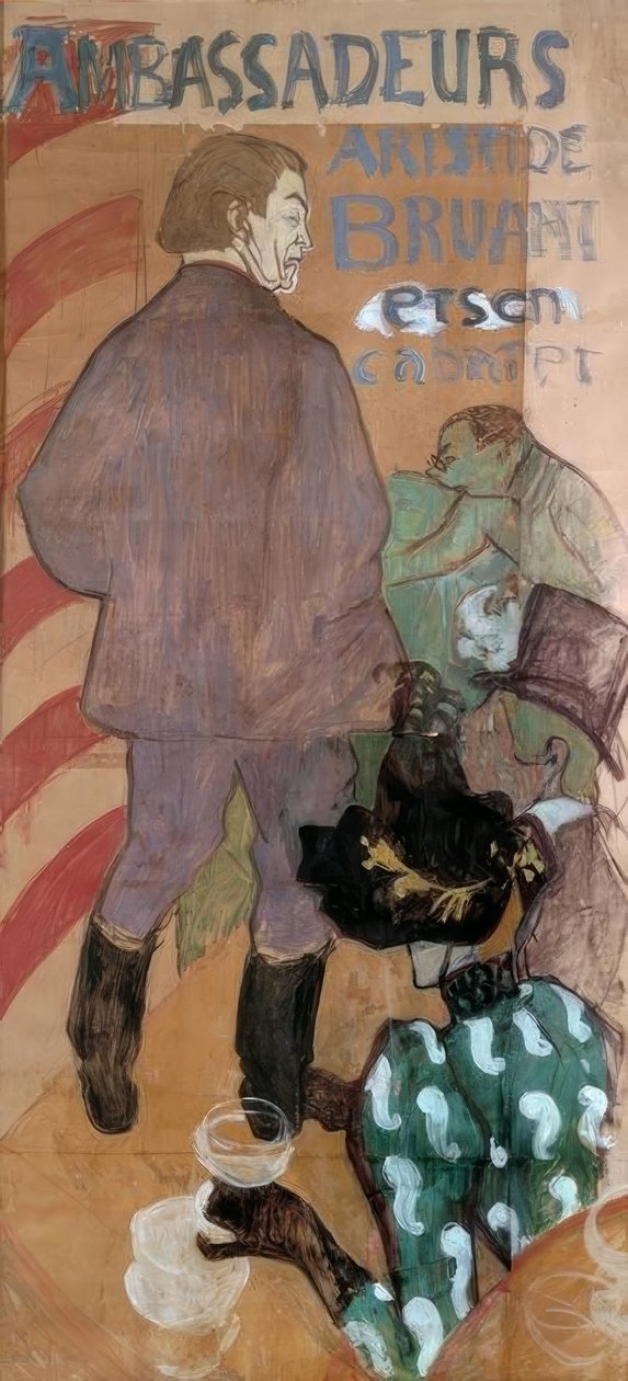 Ambassadører, Aristide Bruant og hans kabaret av Henri de Toulouse Lautrec