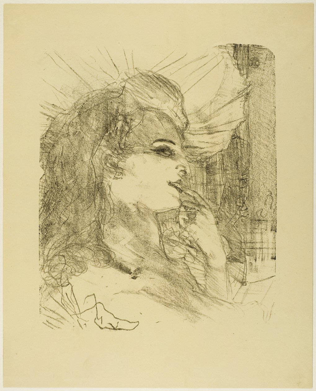Anna Held, fra Treize Lithographys av Henri de Toulouse Lautrec