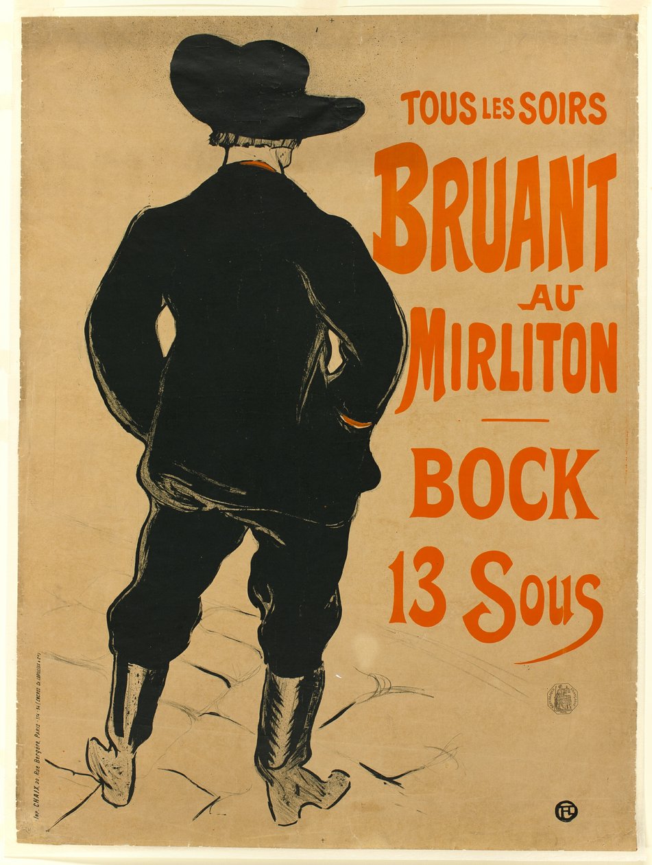 Aristide Bruant av Henri de Toulouse Lautrec