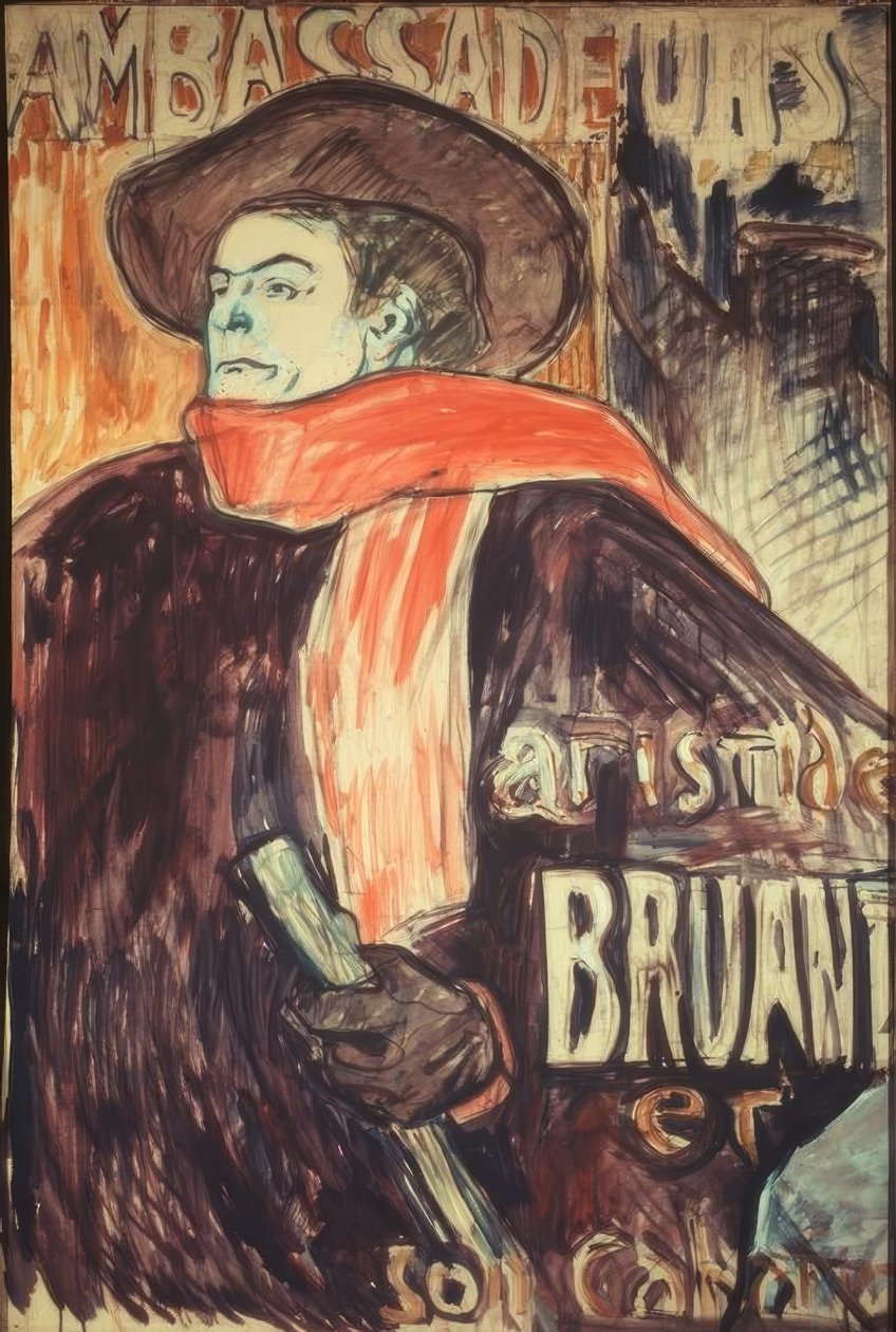 Aristide Bruant til ambassadørene av Henri de Toulouse Lautrec
