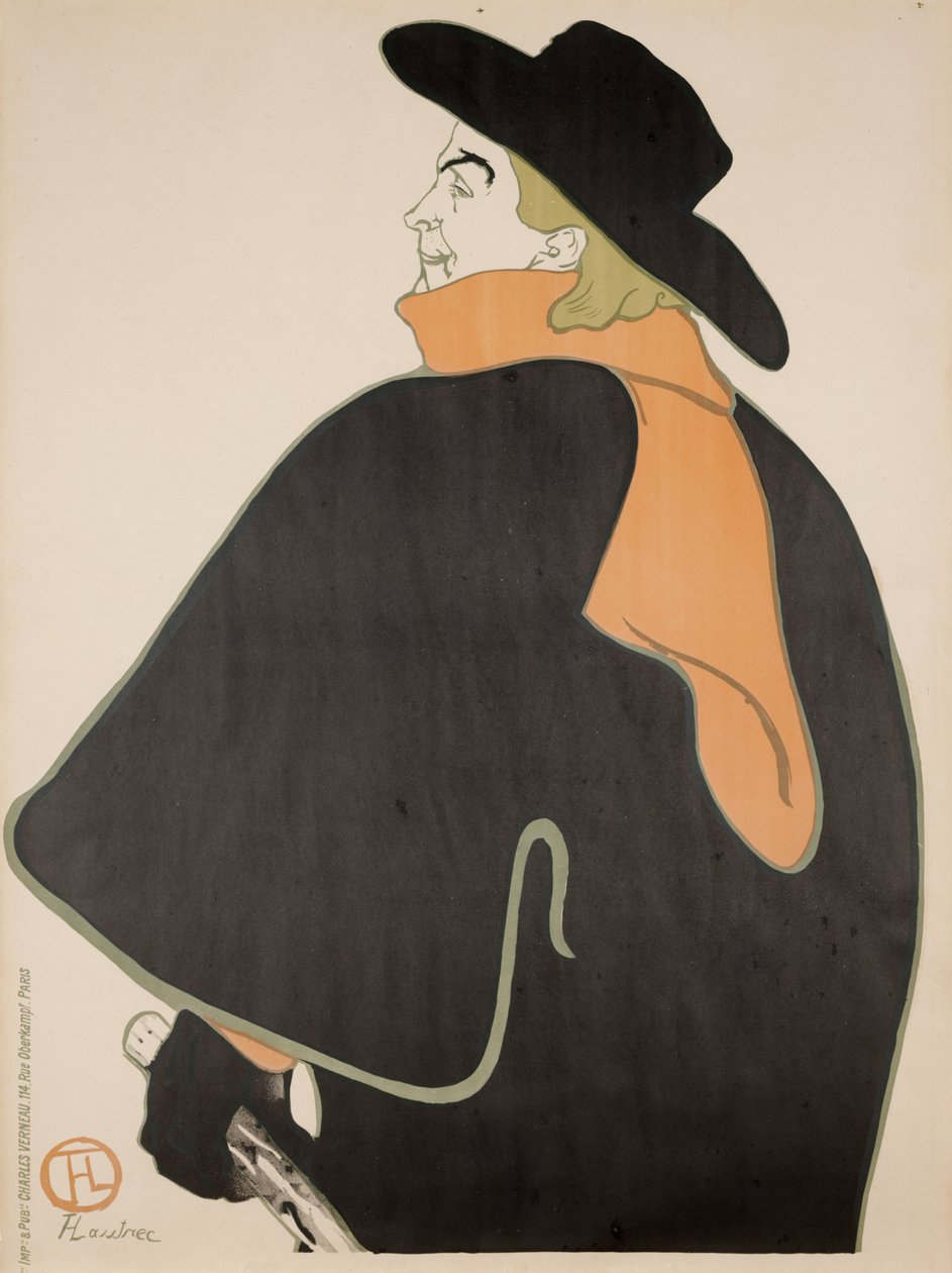 Aristide Bruant i sin kabaret av Henri de Toulouse Lautrec
