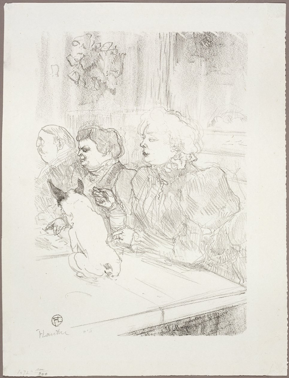 På La Souris, Madame Palmyre av Henri de Toulouse Lautrec