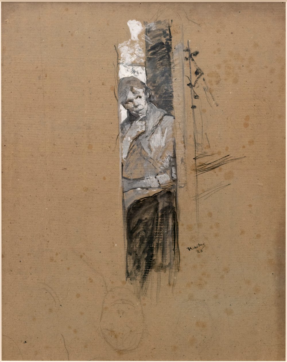 På Backstage eller danseren av Henri de Toulouse Lautrec