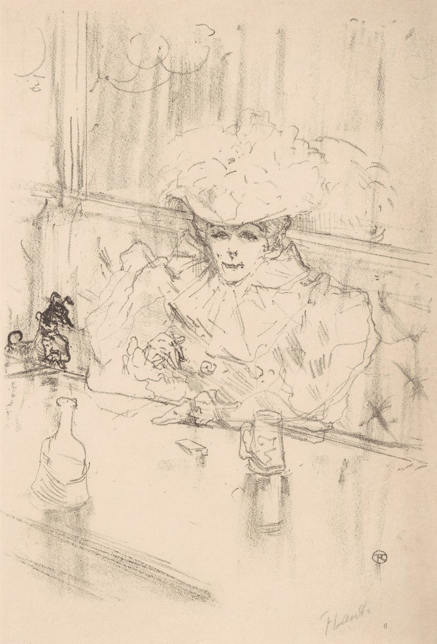 På Brasserie Hanneton, 1898., 1898. av Henri de Toulouse Lautrec