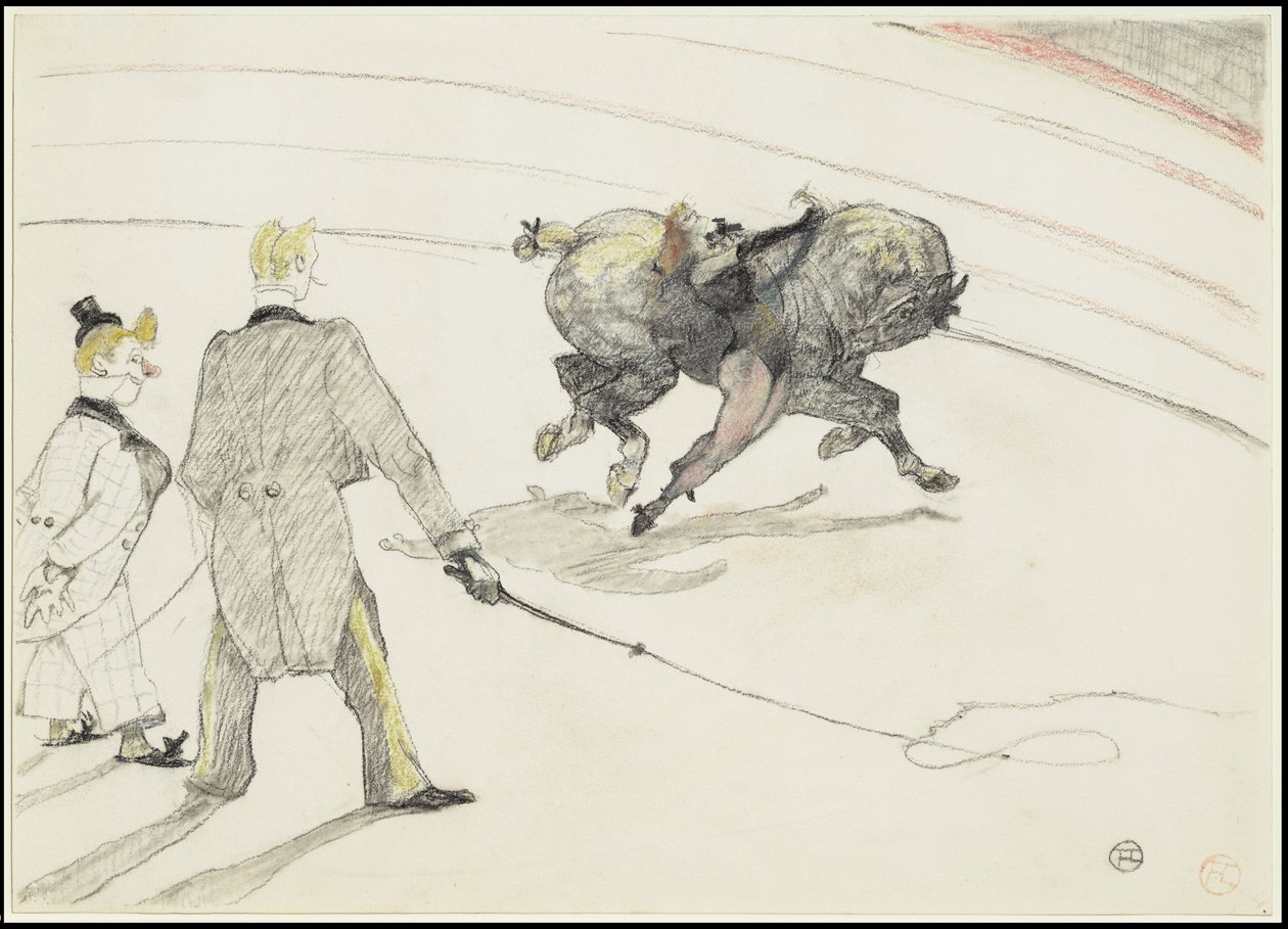 At the Circus: Acrobats, 1899 av Henri de Toulouse Lautrec